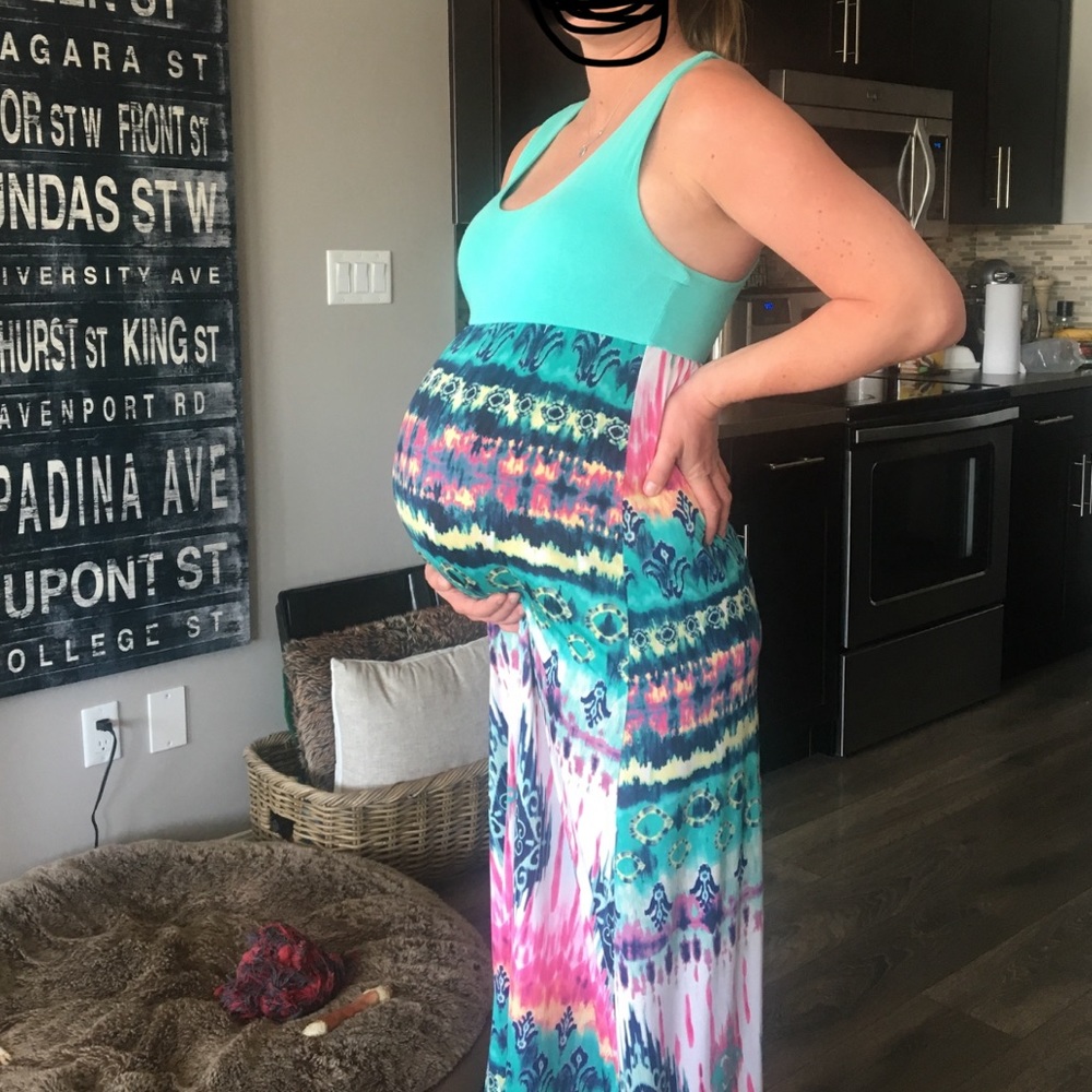 Pink Blush Maternity Dress
